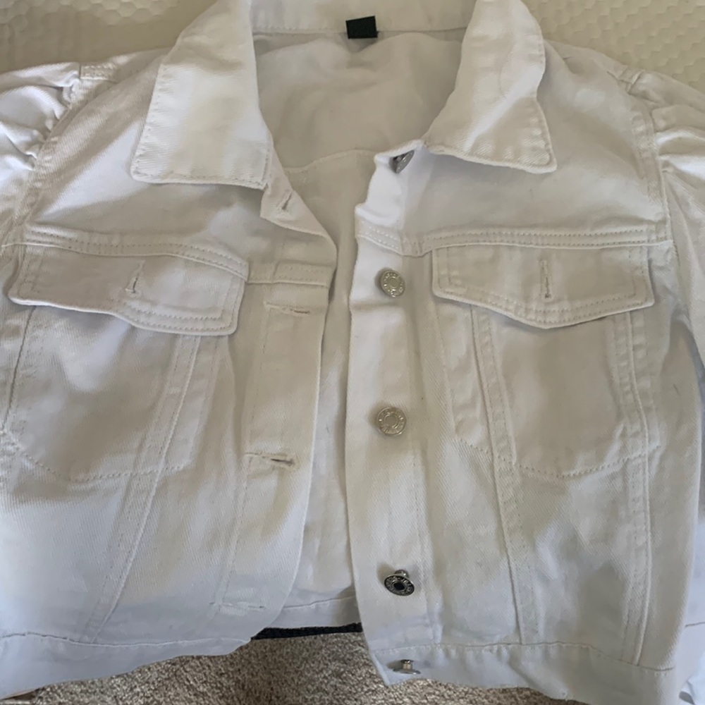White denim jacket